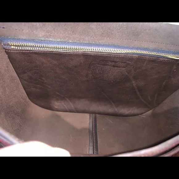 Vtg Coach NYC saddle flap 1970 bag - Picture 7 of 10